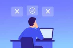 decorative image of a person picking the right landlord MTD solution